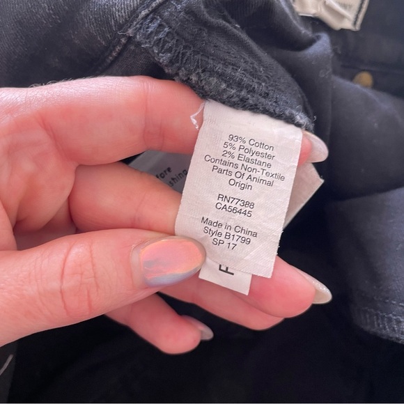 Madewell Washed Black Mid Rise Stretch Denim Skinny Skinny Jeans B1799 EUC Sz 28 - Picture 9 of 11